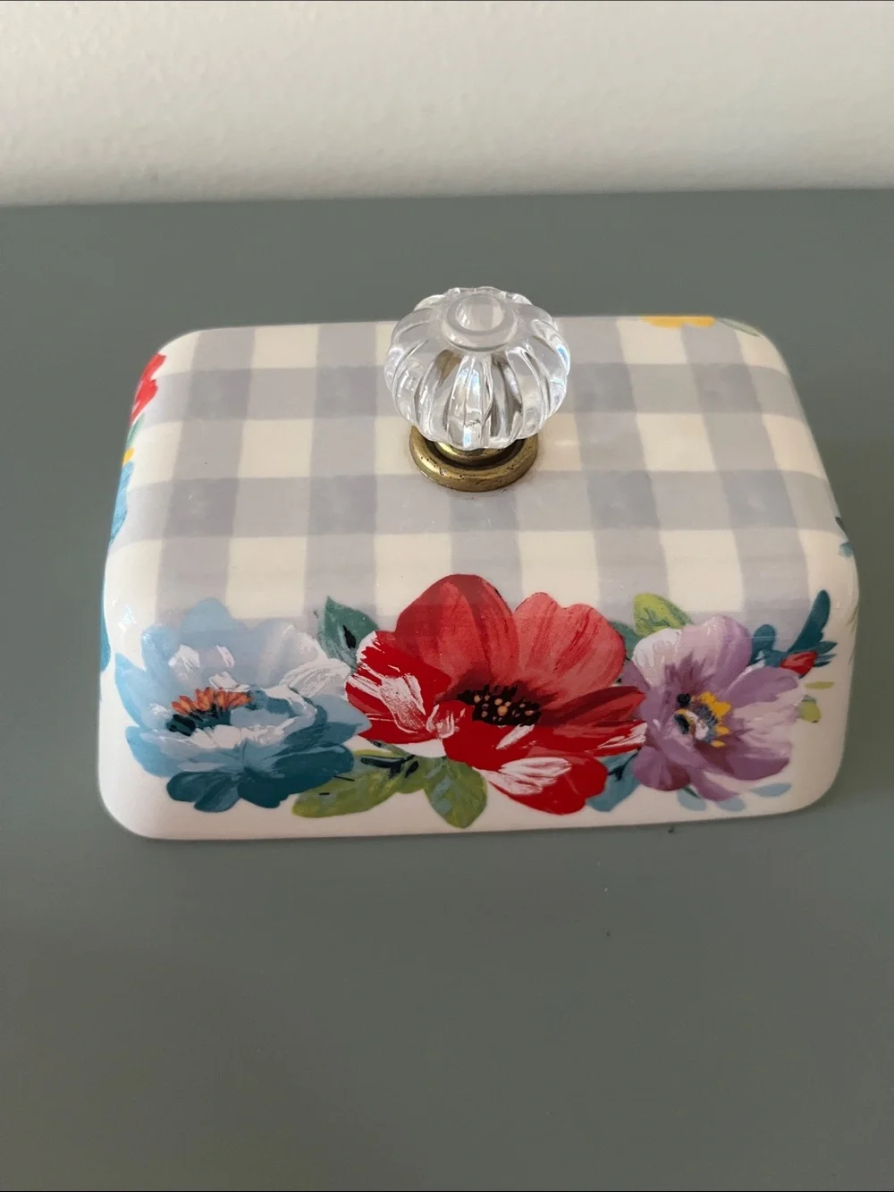 Pioneer Woman Sweet Romance Ceramic Double Stick Butter Dish